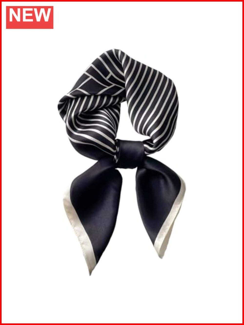 Polyester Silk Feeling Square Scarf Satin Head Hair Wrap Bandana Women's